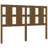 Tête de lit Marron miel 125,5x4x100 cm Bois massif de pin 615799615799