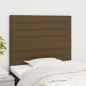 Tête de lit marron foncé 100x5x118/128 cm Tissu 615800615800