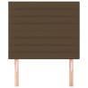 Tête de lit marron foncé 100x5x118/128 cm Tissu 615800615800