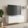 Meuble TV mural 98 x 31 x 30 cm Blanc brillant 615803615803