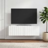 Meuble TV mural 98 x 31 x 30 cm Blanc brillant 615803615803