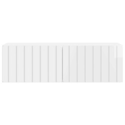 Meuble TV mural 98 x 31 x 30 cm Blanc brillant 615803615803