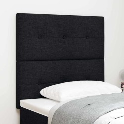 Tête de lit LED avec bandes LED Noir 80 cm tissu 615806615806