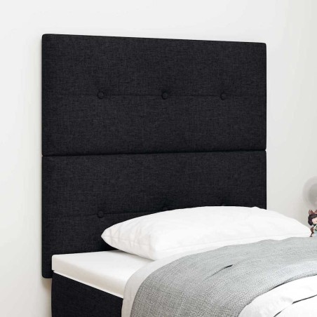Tête de lit LED avec bandes LED Noir 80 cm tissu 615806615806