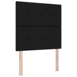 Tête de lit LED avec bandes LED Noir 80 cm tissu 615806615806