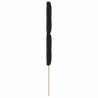 Tête de lit LED avec bandes LED Noir 80 cm tissu 615806615806