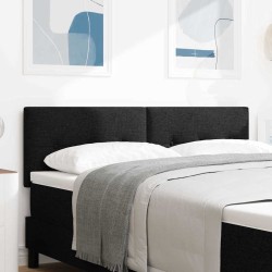 Tête de lit LED avec bandes LED Noir 160 cm tissu 615807615807