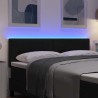 Tête de lit LED avec bandes LED Noir 160 cm tissu 615807615807