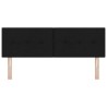 Tête de lit LED avec bandes LED Noir 160 cm tissu 615807615807