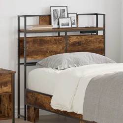 Tête de lit de rangement Chêne fumé Bois d'ingénierie 615808615808