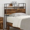 Tête de lit de rangement Chêne fumé Bois d'ingénierie 615808615808