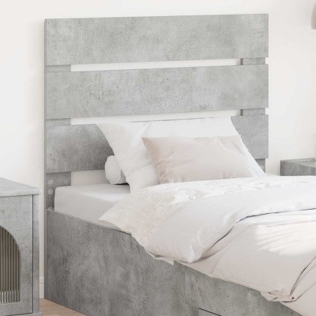 Tête de lit Gris béton Bois d'ingénierie 615810615810