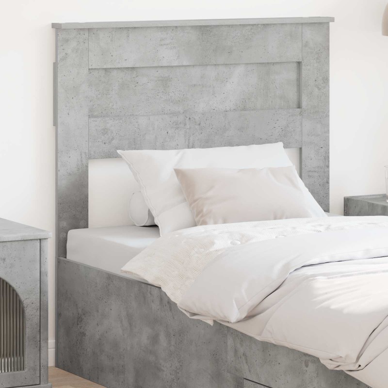 Tête de lit Gris béton Bois d'ingénierie 615811615811