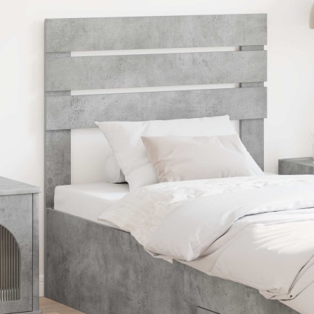 Tête de lit Gris béton Bois d'ingénierie 615813615813
