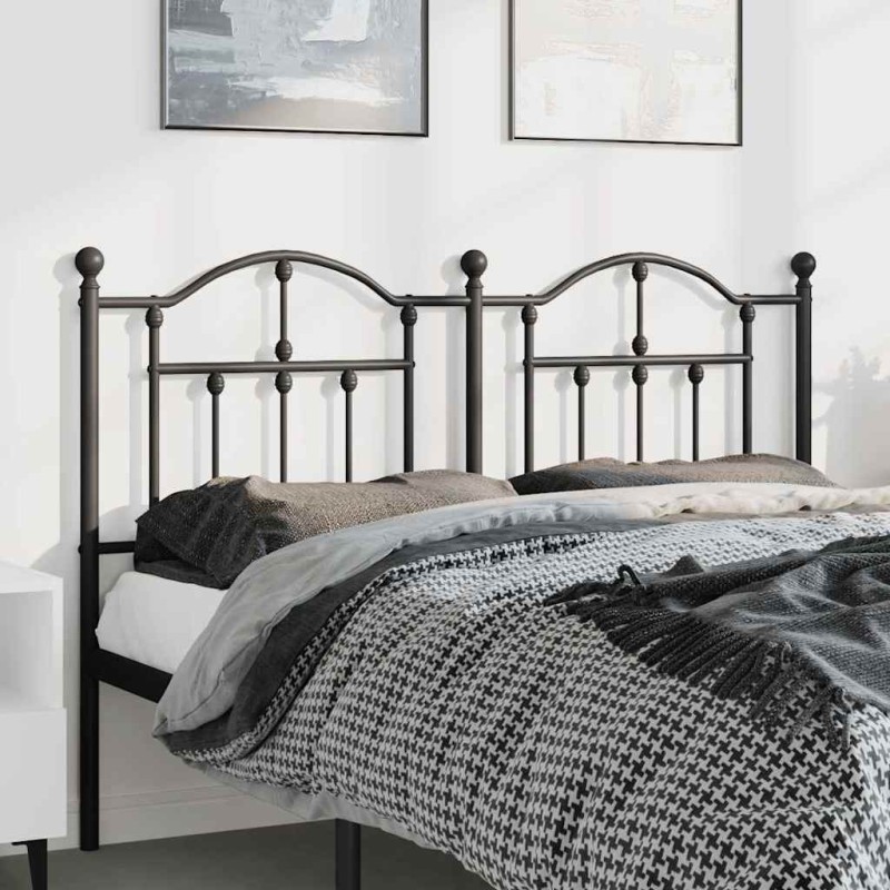 Tête de lit de remplacement métal noir 150 cm 615815615815