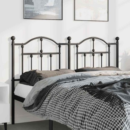 Tête de lit de remplacement métal noir 150 cm 615815615815
