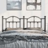 Tête de lit de remplacement métal noir 150 cm 615815615815