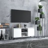Meuble TV avec pieds en métal Blanc 103,5x35x50 cm 615817615817