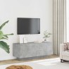 Meuble TV Gris béton 100x35x40 cm Bois d'ingénierie 615819615819