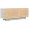 Meuble TV Gris béton 100x35x40 cm Bois d'ingénierie 615819615819