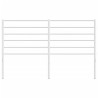 Tête de lit de remplacement métal blanc 120 cm 615820615820