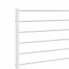 Tête de lit de remplacement métal blanc 120 cm 615820615820