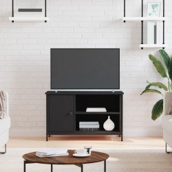 Meuble TV Noir 80x40x50 cm Bois d'ingénierie 615823615823