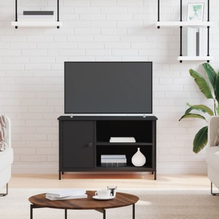 Meuble TV Noir 80x40x50 cm Bois d'ingénierie 615823615823