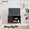 Meuble TV Noir 80x40x50 cm Bois d'ingénierie 615823615823
