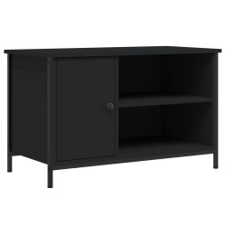 Meuble TV Noir 80x40x50 cm Bois d'ingénierie 615823615823