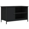 Meuble TV Noir 80x40x50 cm Bois d'ingénierie 615823615823