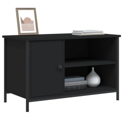 Meuble TV Noir 80x40x50 cm Bois d'ingénierie 615823615823