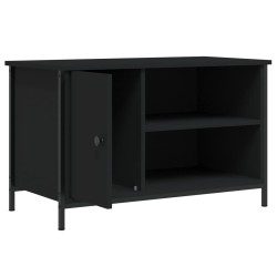 Meuble TV Noir 80x40x50 cm Bois d'ingénierie 615823615823