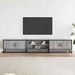 Meuble TV sonoma gris 210x35x41 cm bois d'ingénierie 615827615827
