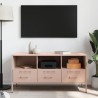 Meuble TV rose 100,5x39x50,5 cm acier 615829615829