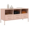 Meuble TV rose 100,5x39x50,5 cm acier 615829615829