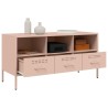 Meuble TV rose 100,5x39x50,5 cm acier 615829615829
