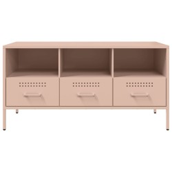 Meuble TV rose 100,5x39x50,5 cm acier 615829615829