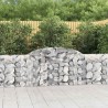Paniers à gabions arqués 7 pcs 300x30x80/100 cm fer galvanisé 615830615830