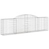 Paniers à gabions arqués 7 pcs 300x30x80/100 cm fer galvanisé 615830615830