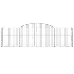 Paniers à gabions arqués 7 pcs 300x30x80/100 cm fer galvanisé 615830615830