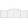 Paniers à gabions arqués 7 pcs 300x30x80/100 cm fer galvanisé 615830615830