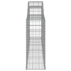 Paniers à gabions arqués 7 pcs 300x30x80/100 cm fer galvanisé 615830615830