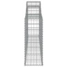 Paniers à gabions arqués 7 pcs 300x30x80/100 cm fer galvanisé 615830615830