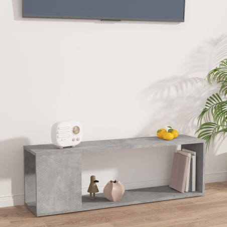 Meuble TV Gris béton 100x24x32 cm Bois d'ingénierie 615831615831
