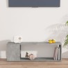 Meuble TV Gris béton 100x24x32 cm Bois d'ingénierie 615831615831