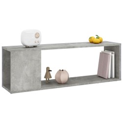 Meuble TV Gris béton 100x24x32 cm Bois d'ingénierie 615831615831