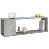 Meuble TV Gris béton 100x24x32 cm Bois d'ingénierie 615831615831