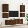Meubles TV muraux 2 pcs chêne marron 40,5x30x40 cm 615832615832