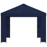 Pavillon 3 x 3 m Bleu Polyester et Acier 190 gsm 615840615840